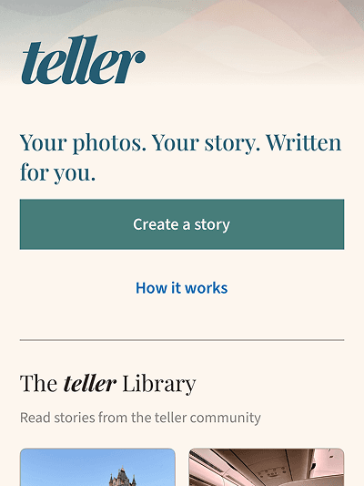 Teller Stories project preview