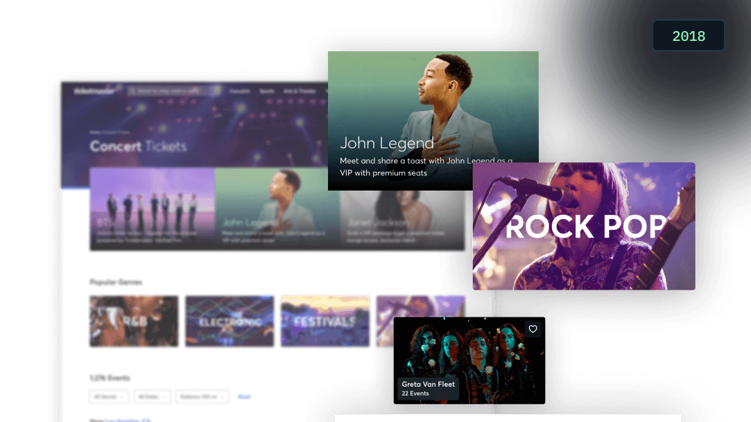 Ticketmaster redesign — after, screen 2