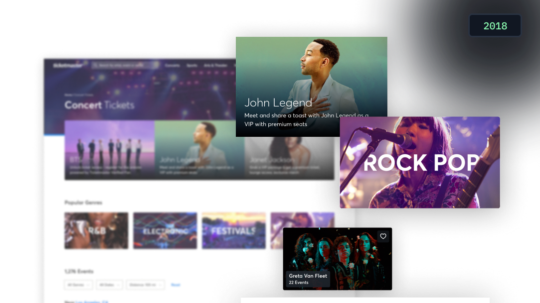 Ticketmaster redesign — after, screen 2